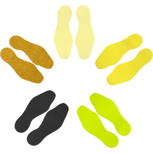 m2-Antirutschbelag Hinweismarkierung Universal | Schuhpaar