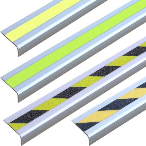 m2-Antirutschtreppenprofil Easy Clean | Warnmarkierung