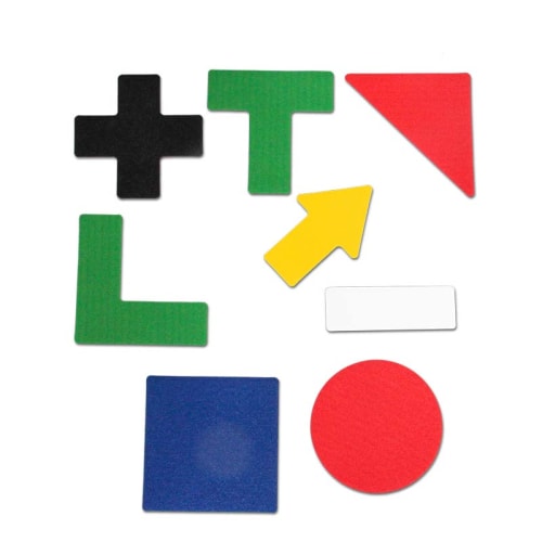 Bodenmarkierungen Safety | 8 Formen | 6 Farben