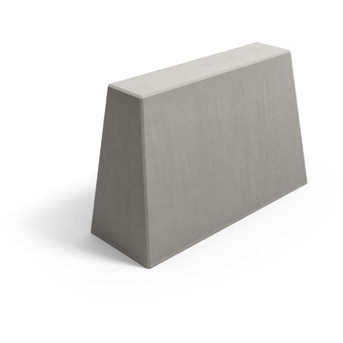 Graue Betonschutzwand Trapezstein 1000 mm
