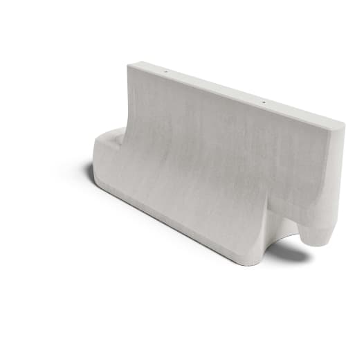 Betonleitwand Betonleitelement Mittelstück weiß aus Beton