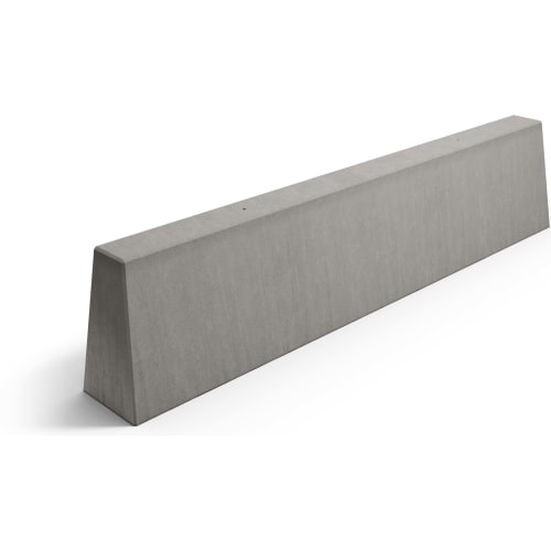 Graue Betonschutzwand Trapezstein 3000 mm Länge