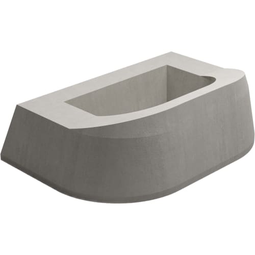 LKW-Anfahrschutz aus Beton Typ VI in grauer Farbe