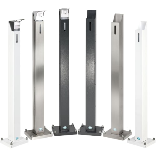 Hygienesäule HDS 105 in verschiedenen Farben und Ausführungen mit integriertem Spender