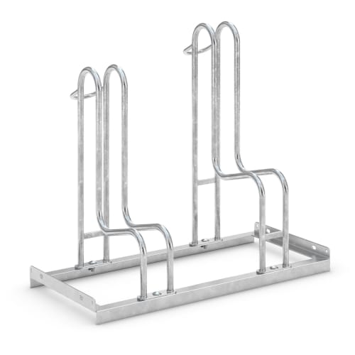 Metallischer Fahrradständer 4000 / 4000 BR für zwei Fahrräder, verzinktes Stahlgestell