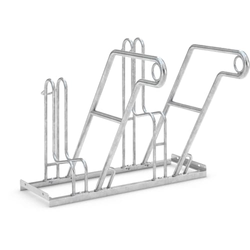 Metallischer Fahrradanlehnbügel 4600 XBF aus verzinktem Stahl zur sicheren Fahrradabstellung
