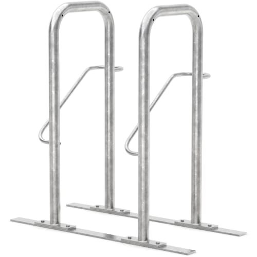 Fahrradanlehnbügel STRAP LOCK aus verzinktem Stahl zur sicheren Fahrradabstellung