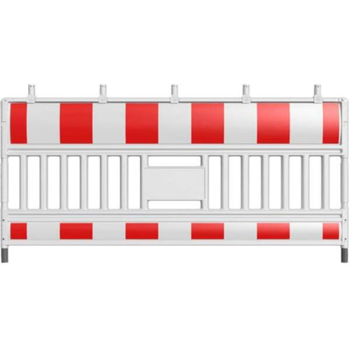 TL-Schrankenzaun EURO 3 ULTRA Absperrzaun mit rot-weißen Streifen