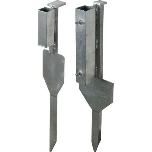 Erdspieß Einschlagbodenhülse aus Metall zur Pfostenbefestigung nach TL