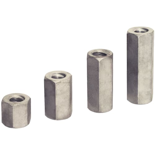 Sechskantmuttern SW30 in verschiedenen Längen für Rollgewindestab aus Metall