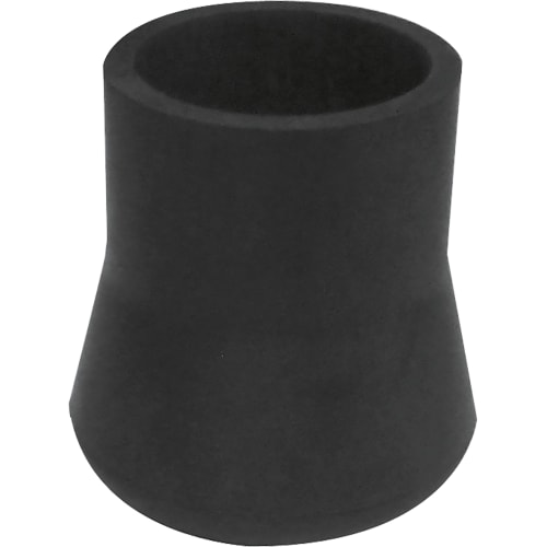 Schwarzer Gummifuß für Arbeitstritt, konisch geformt
