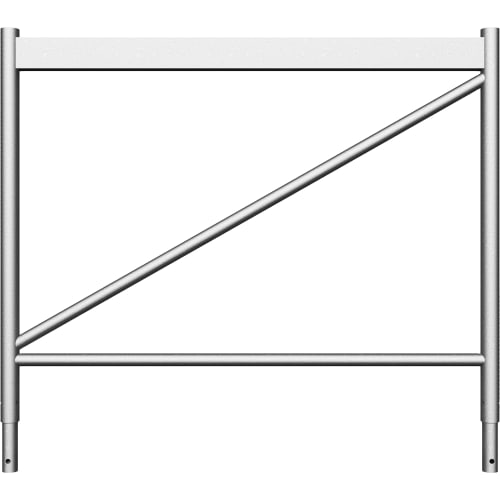Metall Aufsatzteil für Gerüstböcke mit diagonaler Verstrebung