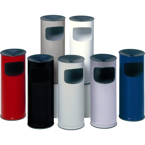 Abfallsammler H 61 K und H 71 K in verschiedenen Farben mit integriertem Ascher