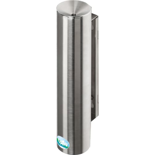 Sicherheitsascher H 30 aus Edelstahl, zylindrischer Wandaschenbecher mit Wandhalterung
