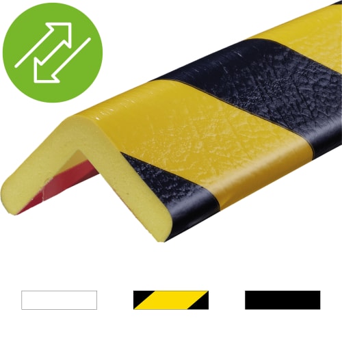 Eckschutzprofil Knuffi Removable Typ H selbstklebend gelb schwarz