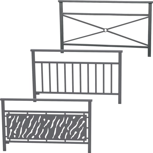 Außengeländer Venedig mit Handlauf aus Metall in verschiedenen Designs