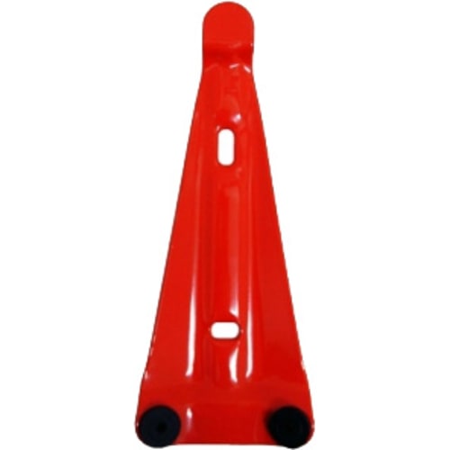 Roter Wandhalter Delta für 6 bis 12 kg Feuerlöscher aus Metall