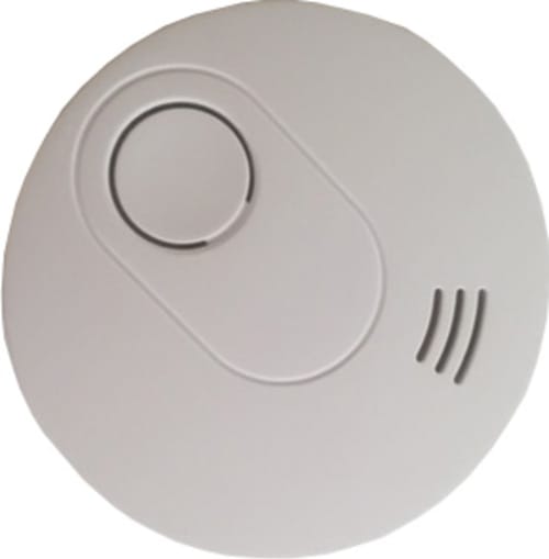 Rauchmelder mit VdS-Zulassung und Montagesockel, weißer Rauchwarnmelder