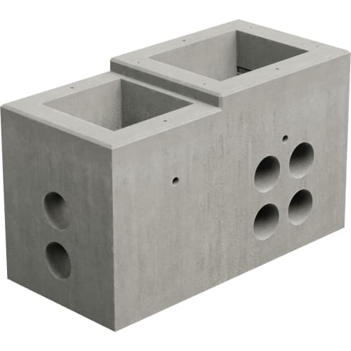 Betonfundament passend für Ladesäule des Herstellers Kempower C501/801 CX01 mit mehreren Bohrungen