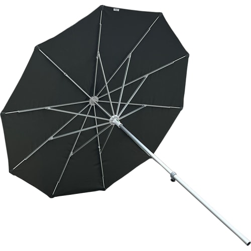 Arbeitsschirm Cotton-Standard schwarzer Arbeitsschirm mit silbernem Gestell