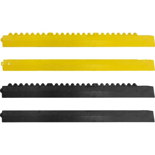 Leisten und Ecken in Gelb und Schwarz für Arbeitsplatzmatte YOGA SOLID BASIC und YOGA OCTA BASIC