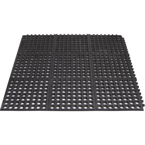 Schmutzfangmatte Ringgummimatte YOGA OCTA BASIC mit gelochter Oberfläche schwarz