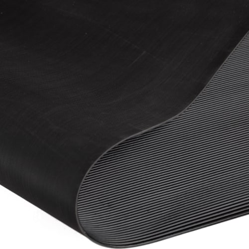 Feinriefenmatte YOGA LINE BASIC in schwarz für Werkbänke, Rollenware mit feinen Rillen