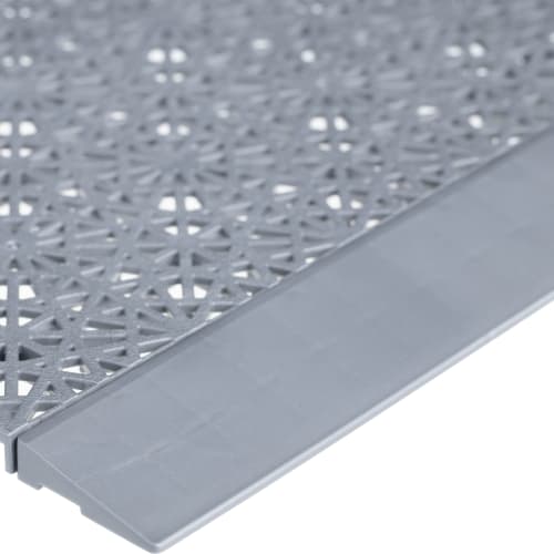 10x Abschlussleiste für Gittermatte YOGA EASY EVENT in Grau Nahaufnahme