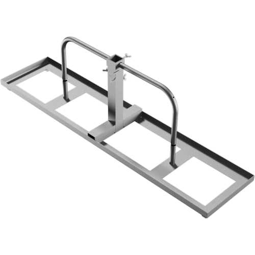 TL-Schilderständer Typ G aus Metall mit Gewichtsklasse K8, rechteckige Grundplatte und Halterung für Verkehrsschilder