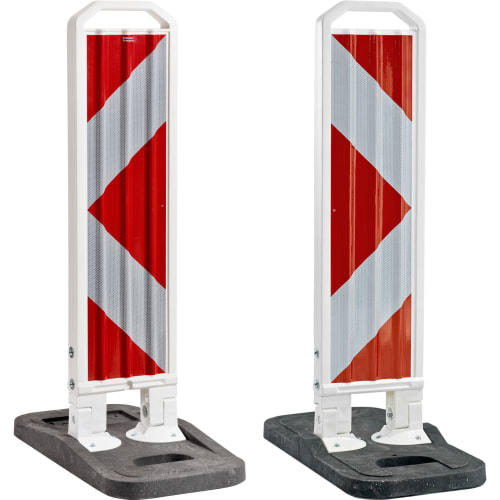 TL Klappbake Typ 750 REFLEX mit rotem und weißem Reflexstreifen auf schwarzer Basis, BASt geprüft