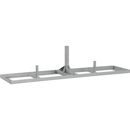 Metallischer TL-Schilderständer Typ A mit rechteckigem Rahmen und drei vertikalen Halterungen