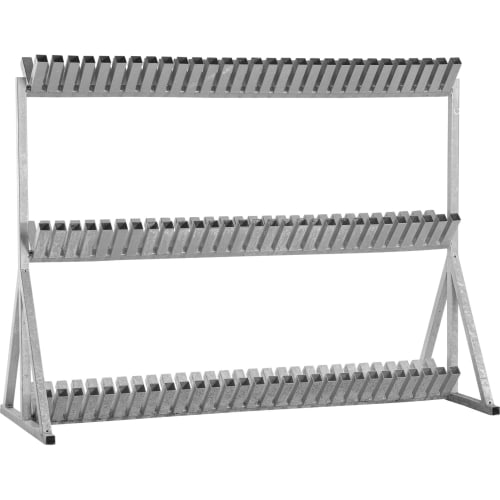 Metallischer Schilderständer IGEL mit drei Reihen für maximal 174 Schilder