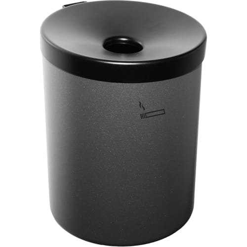 Wandascher RONDO MAXI mit schwarzem Deckel und 6 Liter Inhalt