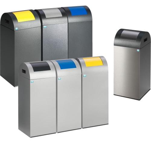 Wertstoff-Sammler WSG 55R selbstlöschend in verschiedenen Farben und Ausführungen