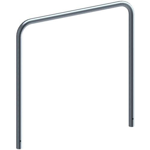 Stahl-Schutzbügel ohne Querholm aus Stahlrohr mit einem Durchmesser von 48 mm