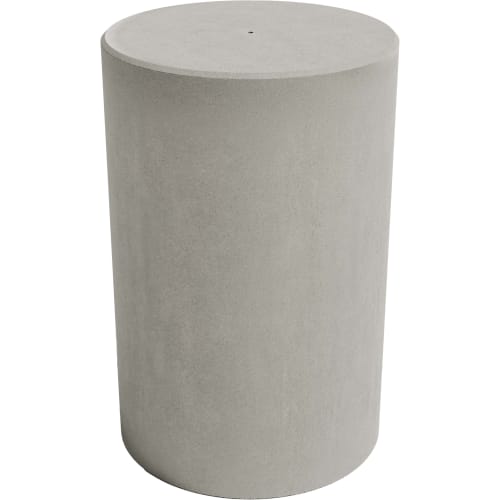 Zylindrischer Betonpoller in grauer Farbe