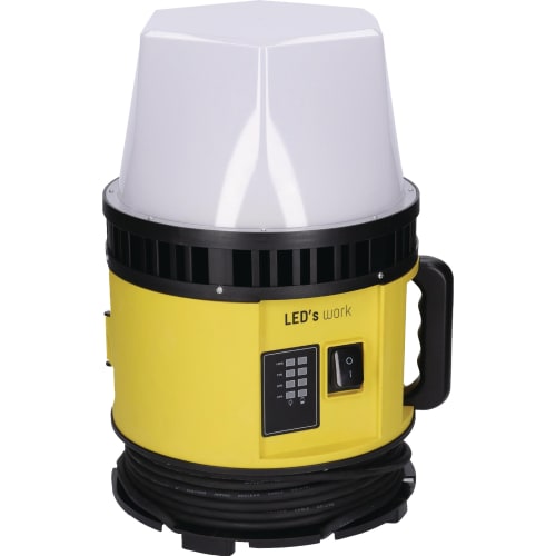 LED-Universalstrahler 80 W von SHADA® in Gelb mit schwarzem Griff und Schalter