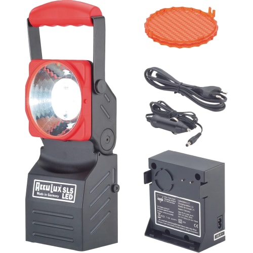Arbeits- und Notstromleuchte SL5 LED von ACCULUX mit Ladegerät und Zubehör