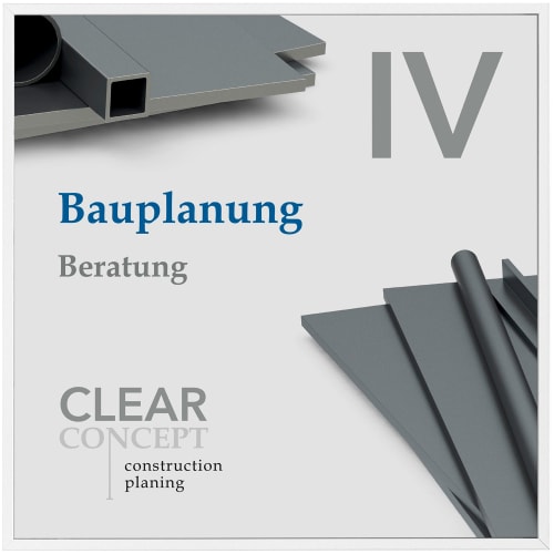 Madrid White Line Türschild mit Aufschrift Bauplanung Beratung und Clear Concept construction planing