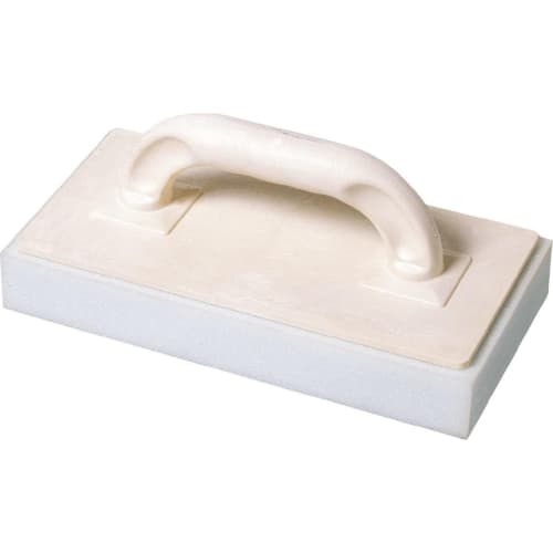 Fliesenwaschbrett B&S Basic Pro mit weißem Griff und Schaumstoffunterseite