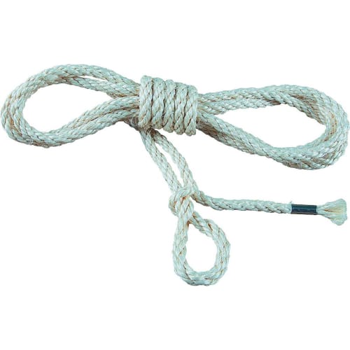 Gerüststrick aus belastbarer Naturfaser mit Schlaufen an beiden Enden