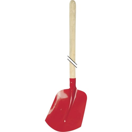 Holländer Schaufel Krumpholz mit roter Metallschaufel und Holzstiel