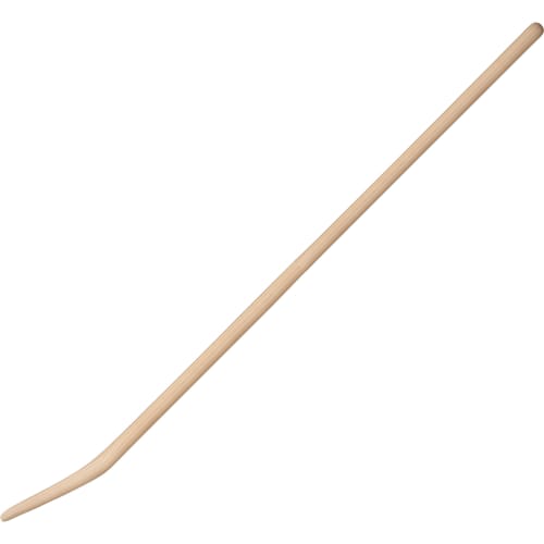Dunggabelstiel B&S Basic Pro aus Holz, langer Stiel mit gebogenem Ende