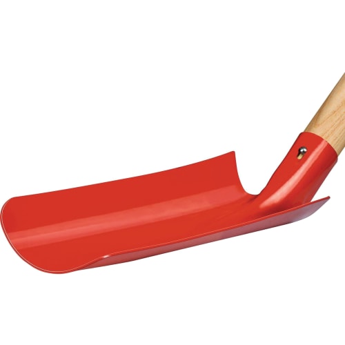 Rinnenschaufel Ideal mit roter Schaufel und Holzstiel