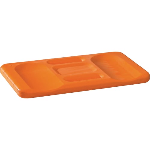 Oranges Kniekissen Kronen Hansa aus Kunststoff mit mehreren Vertiefungen