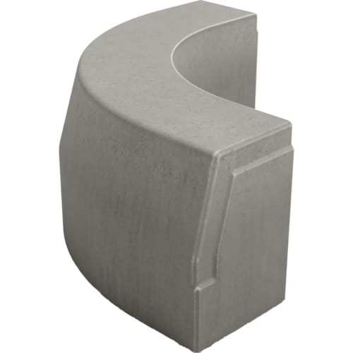 Bordstein flüssigkeitsdicht 90 Grad Kurve aus Beton zum Einbetonieren