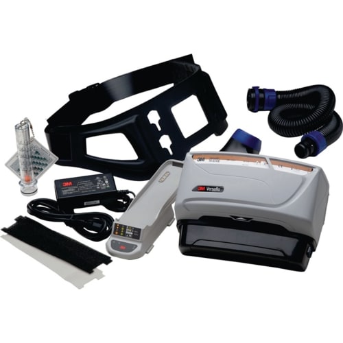 3M Gebläseatemschutzsystem Versaflo TR-619E Starter Paket mit Atemschutzgerät, Schlauch, Akku, Ladegerät und Kopfband