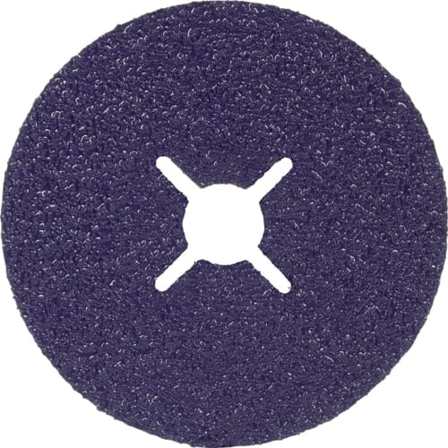3M Fiberscheibe Cubitron 3 1182C Schleifscheibe in dunkelblau mit Kreuzöffnung
