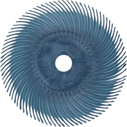 3M Radialbürstenscheibe RB-ZB Typ C blau mit feinen Borsten und mittigem Loch