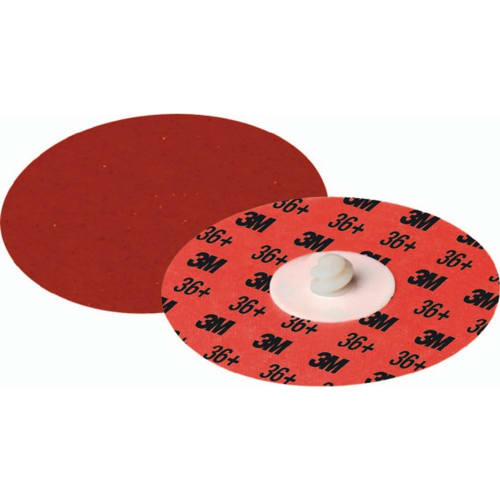 50er Pack 3M Schleifscheibe Roloc 984F rot mit 3M 36+ Rückseite